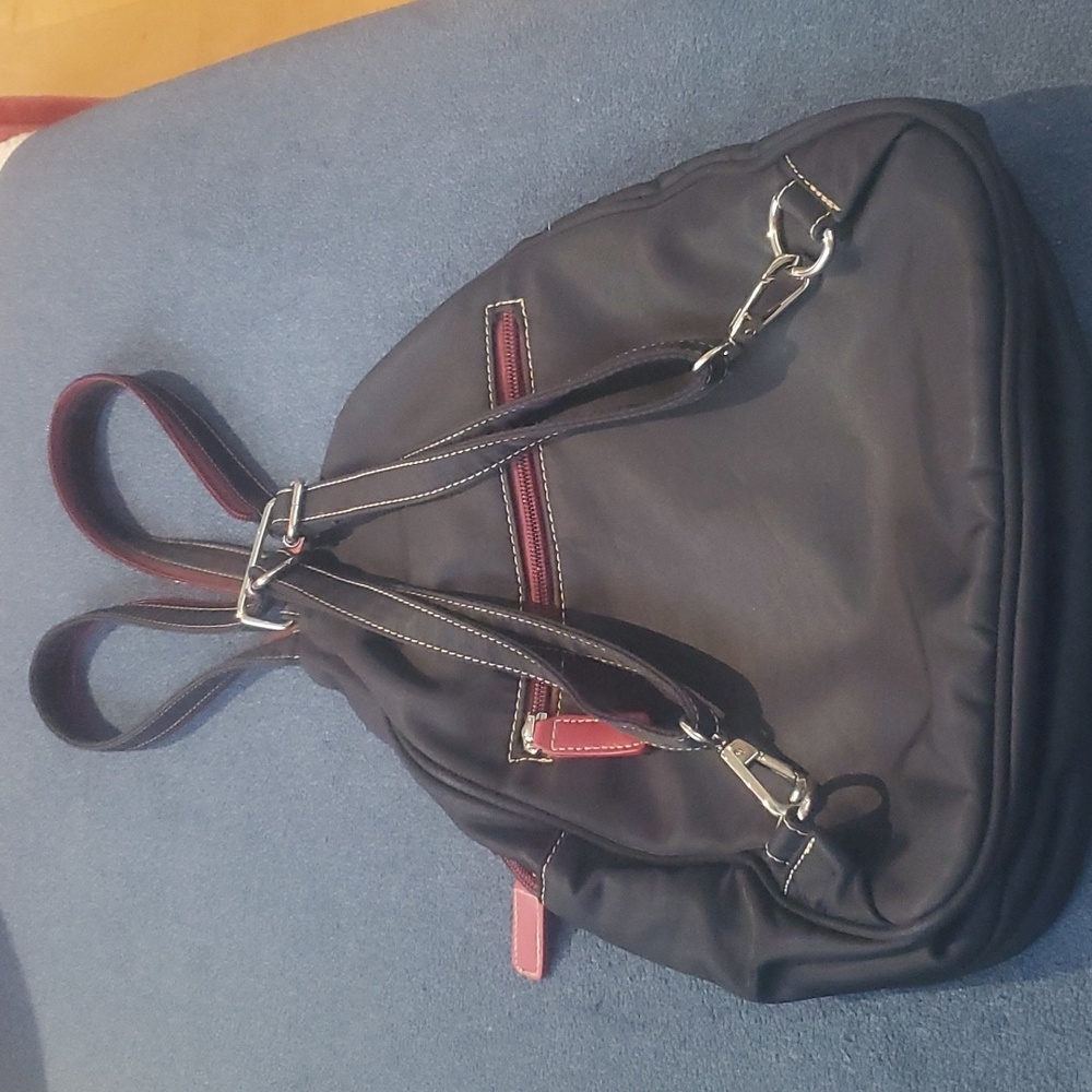 Convertible Black Triangular Backpack Crossbody B… - image 2